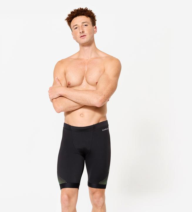 Produktbild Nabaiji Badehose Jammer Herren - 500 Fiti schwarz/gelb (XXL)