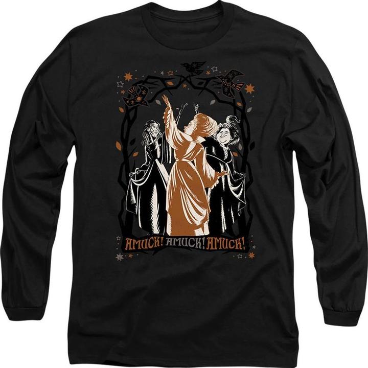 Actual product image Universal Textiles Unisex Adult Amuck, Amuck, Amuck! Sanderson Sisters Scene T-Shirt (L)