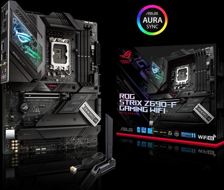 Produktbild ASUS ROG Strix Z690-F Gaming Wifi (LGA 1700, Intel Z690 (DDR5), ATX)