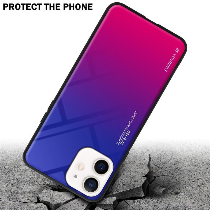 Actual product image Cadorabo TPU 2 colors glass cover (Apple iPhone 12 mini)