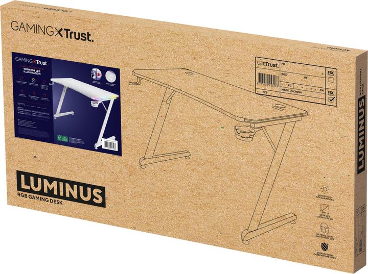 Image du produit Trust Bureau de jeu GXT 709W LUMINUS