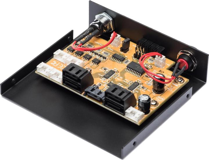 Actual product image Exsys EX-3465, Switch from 1 SATA to 4 SATA hard disks