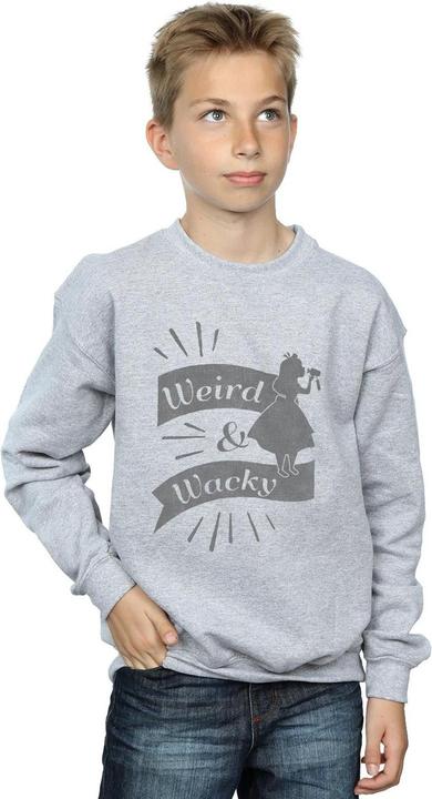 Actual product image Disney Boys Alice In Wonderland Weird And Wacky Sweatshirt (140, 146)