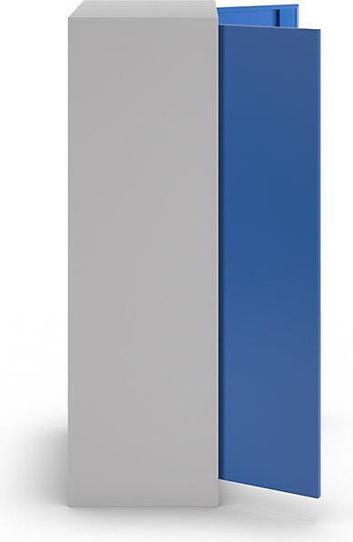 Image du produit eurokraft pro Armoire à tiroirs verticaux, sans cloison médiane, 3 tiroirs, gris clair / bleu (100 cm, 195 cm)