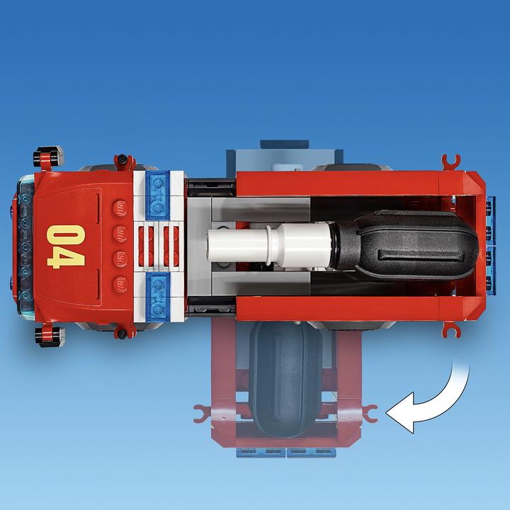 Actual product image LEGO Fire brigade deployment at Burger Restaurant (60214, LEGO City)