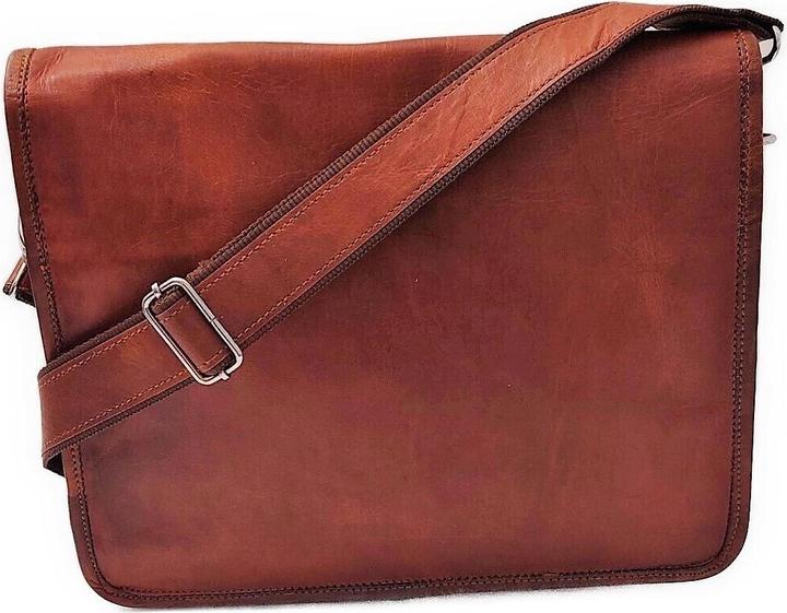 Image du produit Saora Sacoche pour ordinateur portable Nesta 13" en cuir véritable Sacoche d'affaires (13", Universel)