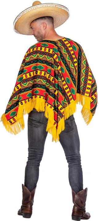 Actual product image Metamorph Sierra Poncho - buntes Faschings Karnevals Kostüm (54)
