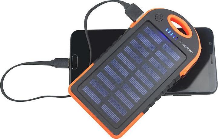 Immagine prodotto Pearl Banca di energia solare con torcia (3000 mAh, 5 W, 11.10 Wh)