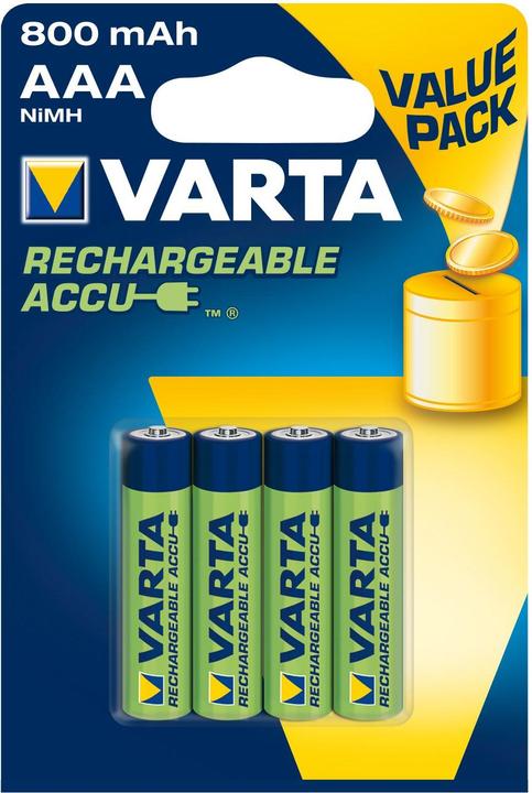 Varta Rechargeable Accu (4 pcs., AAA, 800 mAh)