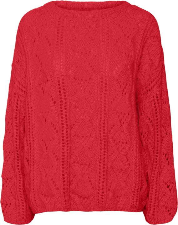 Vero Moda Rundhals Voluminöser Armschnitt Pullover Strickpullover (L)