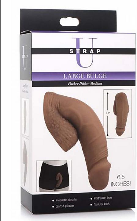 Actual product image XR Brands Large Bulge Packer Dildo - 6.5" Medium