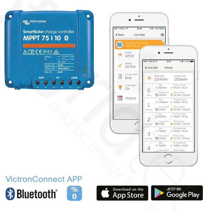 Image du produit Victron Energy SmartSolar MPPT 75/10