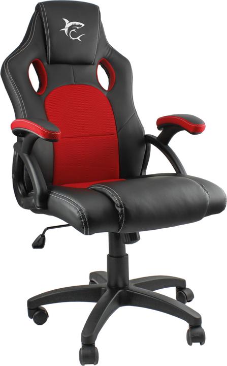 Image du produit White Shark Chaise de jeu King's Throne, noir-rouge
