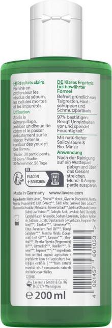 Nutritional values and ingredients Lavera Gesichtswasser Pure Beauty Fl 200 ml (Tonic water, 200 ml)