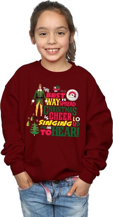 Actual product image Elf Girls Christmas Cheer Sweatshirt (128)