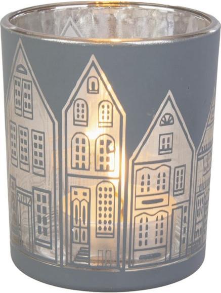Produktbild Sandra Rich Windlicht - Häuser - grau - ca. 7 x 8 cm (7 x 8 cm)