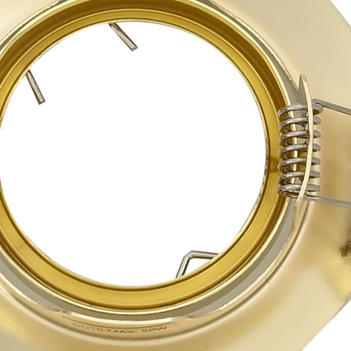Immagine prodotto VidaXL Lampen Set von 12 Gold Metall, Kunststoff 9 cm Leichtes Gewicht (GU10)