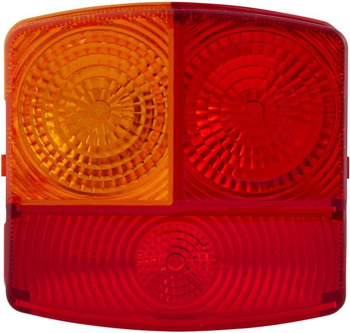 Actual product image Hella 2 light discs rear light left halogen for DAF DEUTZ-FAHR JOHN DEERE (R10W)