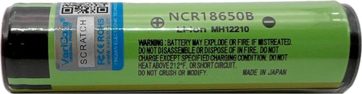Purecrea Li-Ion Akku 3.7V 3000mA NCR18650B 18650 mit Schutzelektronik (1 Stk., 18650, 3000 mAh)