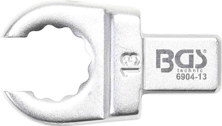 BGS Einsteck-Ringschlüssel offen 13 mm Aufnahme 9 x 12 mm (13 mm)