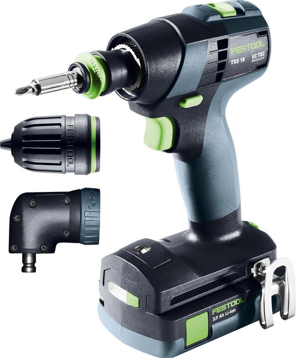 Image du produit Festool Perceuse-visseuse sans fil TXS 18 C 3,0-Set (Fonctionnement sur batterie)