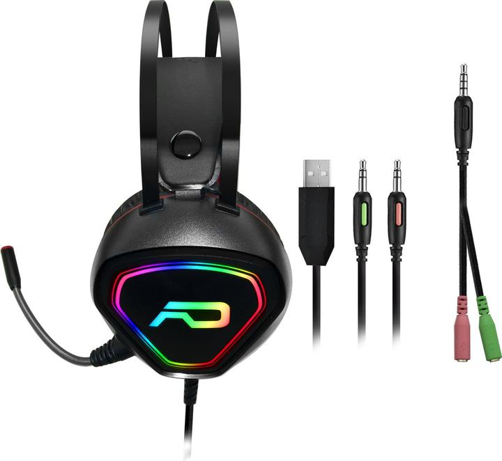 Actual product image NoName Casque Micro Gamer Advance GTA 230 RGB (Noir) (Cable)