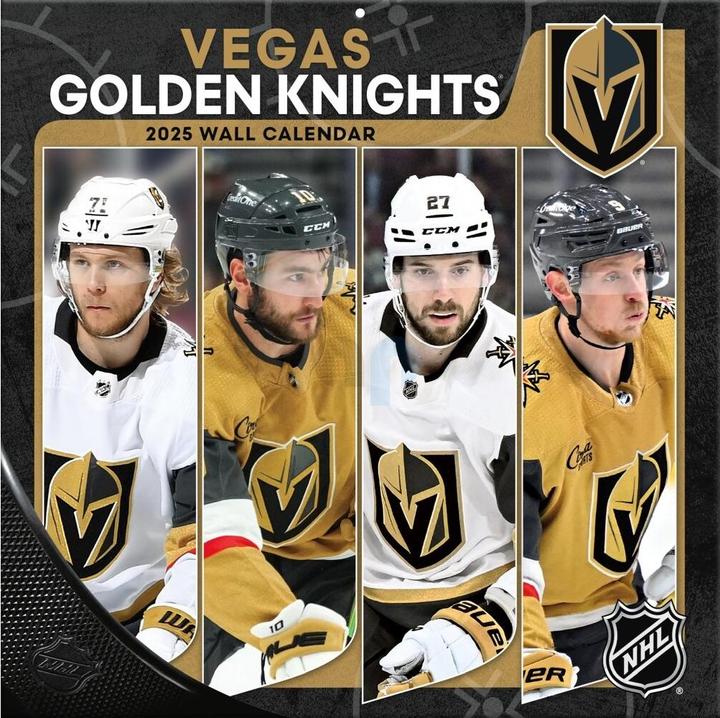 Actual product image NHL - Vegas Golden Knights - 30.5 x 30.5 cm Team Wall Calendar 2025 (30.5 x 30.5 cm, French, Italian, Spanish, German, English)