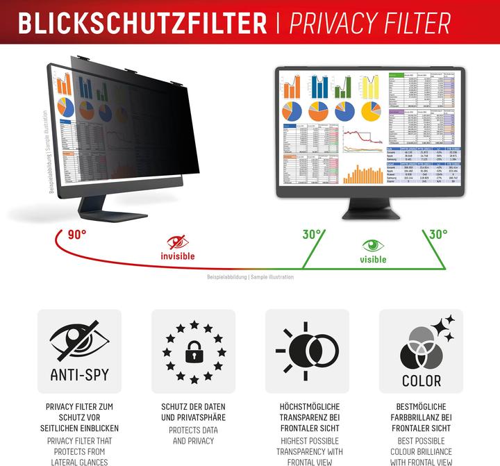 Produktbild Displex Privacy Safe, Desktop Monitor Blickschutzfilter (27", 16 : 10)