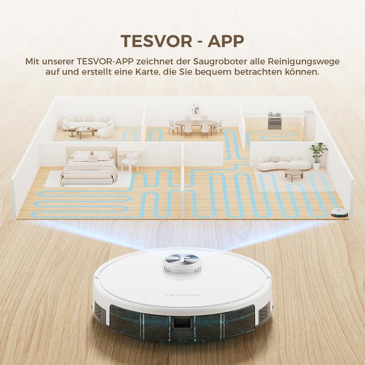 Actual product image Tesvor S7PRO AES Saugroboter mit Wischfunktion