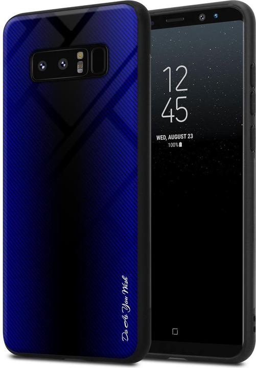 Actual product image Cadorabo TPU Striped Glass Cover (Samsung Galaxy Note 8)