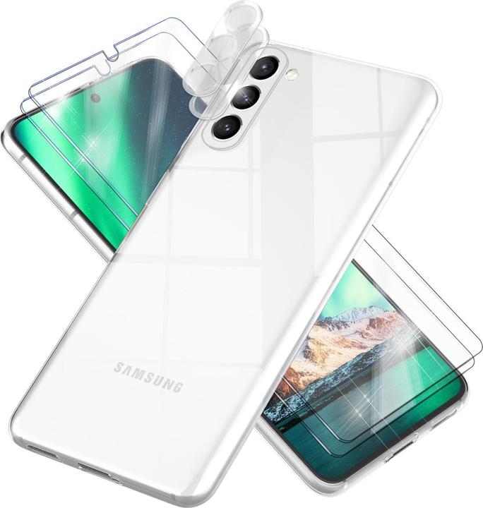 Produktbild Nalia Klare Silikon Hülle mit 2x Display- & Kameraschutz (Samsung Galaxy S23)