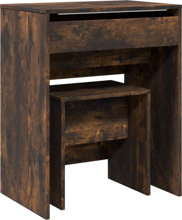 Image du produit VidaXL Coiffeuse avec tabouret 60 x 40 x 113,5 cm (60 x 40 x 75 cm)