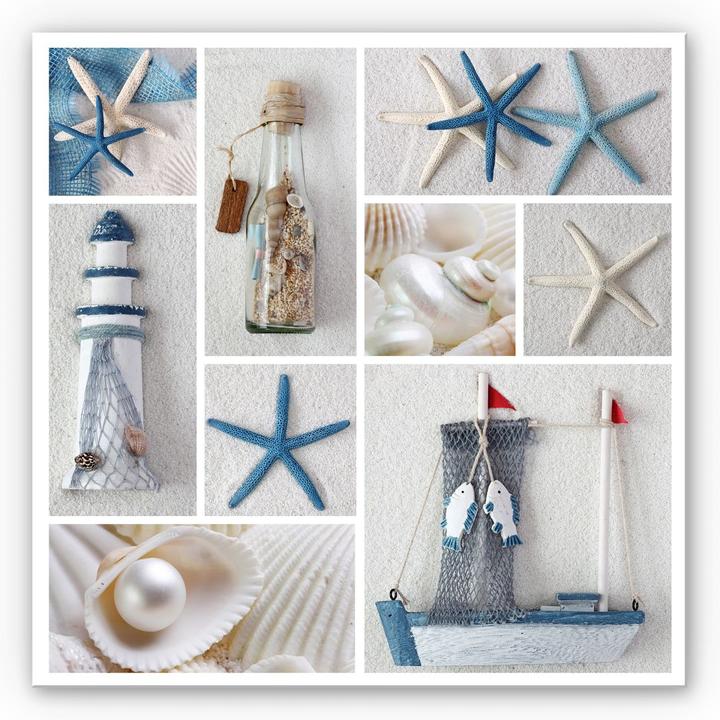 Immagine prodotto Trenddeko Collage della spiaggia (20 x 20 cm)