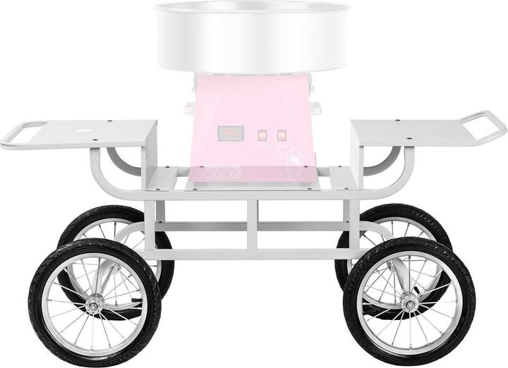 Immagine prodotto Royal Catering Carrello per zucchero filato - 4 ruote - bianco