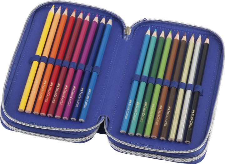 Actual product image Faber-Castell Triple Decker pencil case dinosaur (573041)