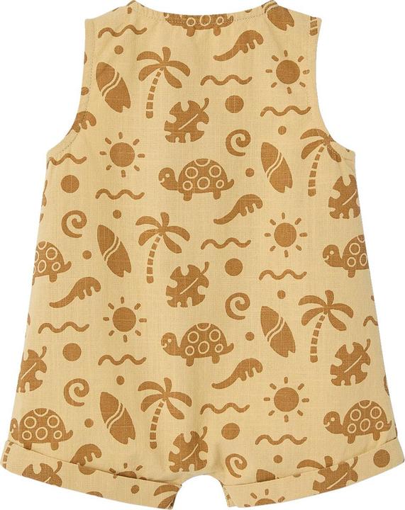 Produktbild Vertbaudet Kurzer Baby Overall in Leinenoptik mit Strand-Motiven (92)