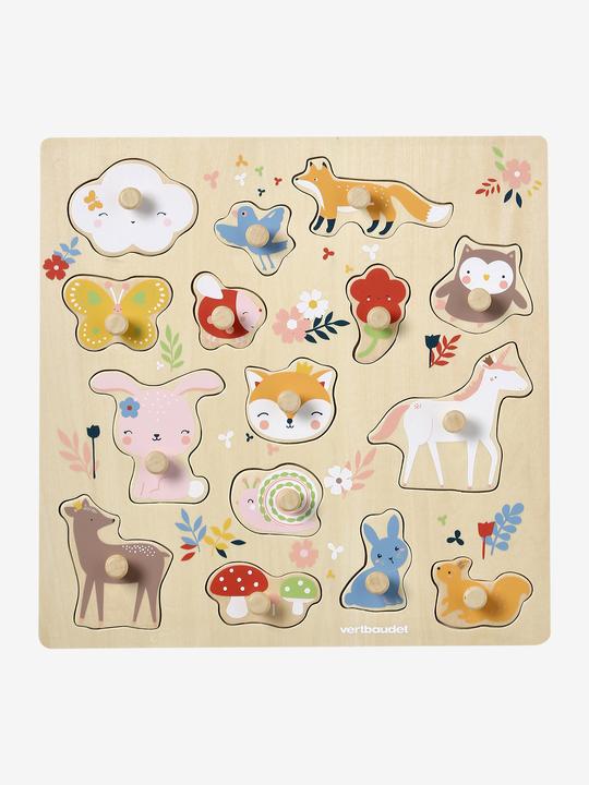 Produktbild Vertbaudet Baby Steckpuzzle MÄRCHENWALD aus Holz FSC® (15 Teile)