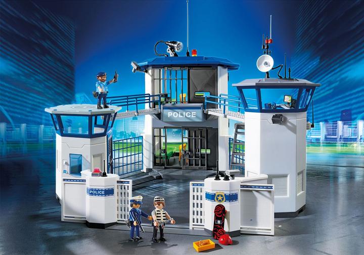 Image du produit Playmobil Centre de commandement de la police int. avec prison (6919, Playmobil City Action)
