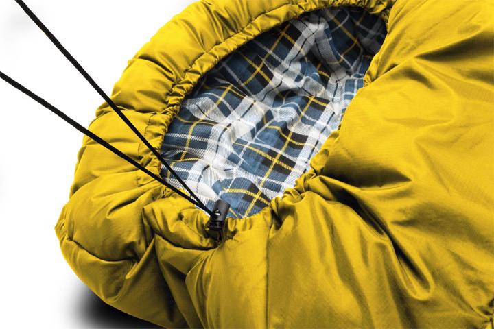 Produktbild Normani 4-in-1 Schlafsack „Antarctica“ (RV rechts) Gelb (220 cm)