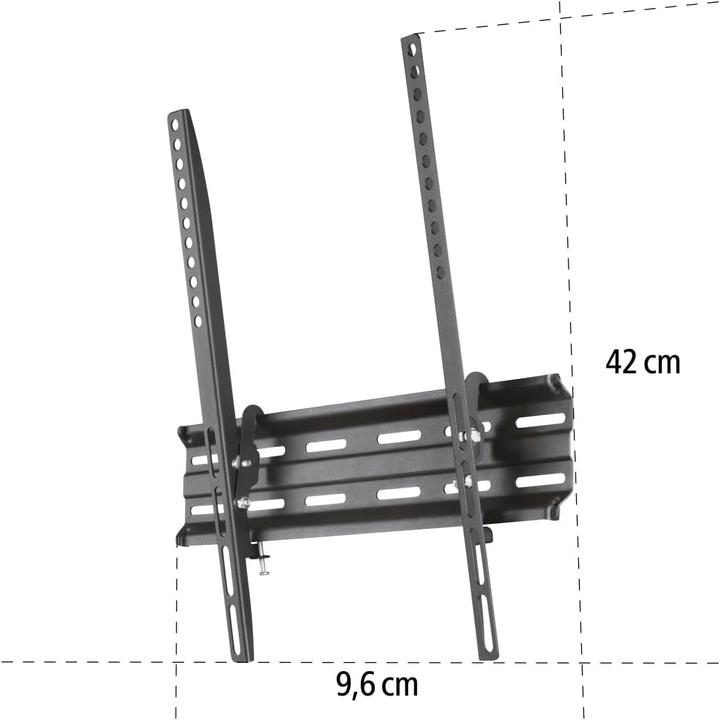 Produktbild Hama TV-Wandhalterung, neigbar, 165 cm (65") bis 35 kg, Wandabstand 2,8 cm (Wand, 65", 35 kg)