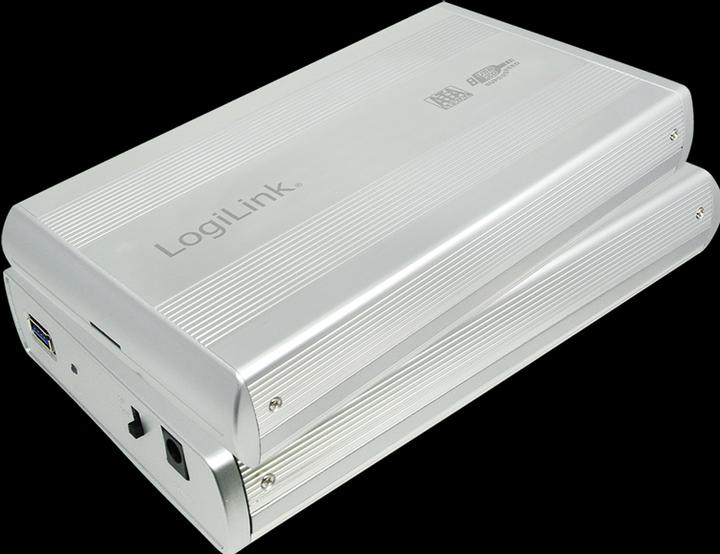 Actual product image LogiLink Hard drive enclosure 3.5" S-ATA USB 3.0 aluminium, silver (3.5")