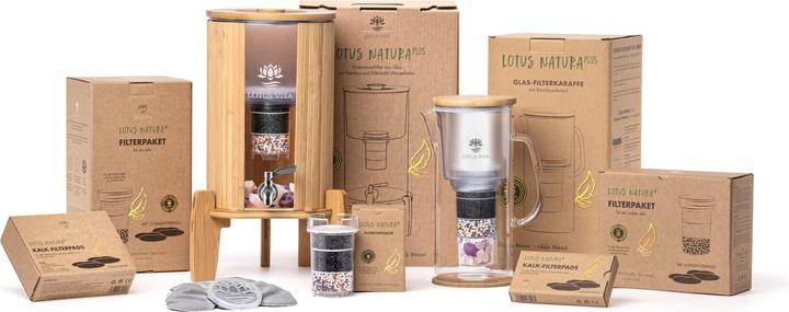 Actual product image Lotus Vita Enya Natura Plus glass filter carafe
