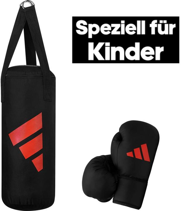 Immagine prodotto adidas Set da boxe per bambini, guantoni, sacchetto da 6 oz, 4 kg (43 cm, 5 kg)