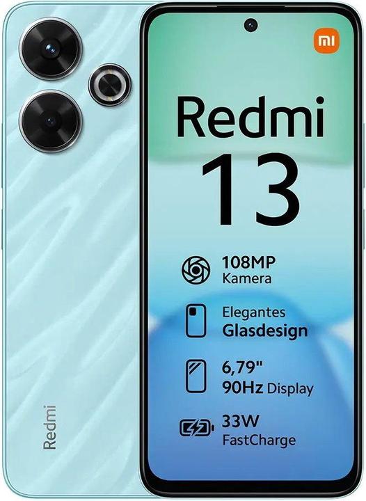 Image du produit Xiaomi Redmi 13 (256 Go, Ocean Blue, 6.79", Double SIM hybride, 108 Mpx, 4G)