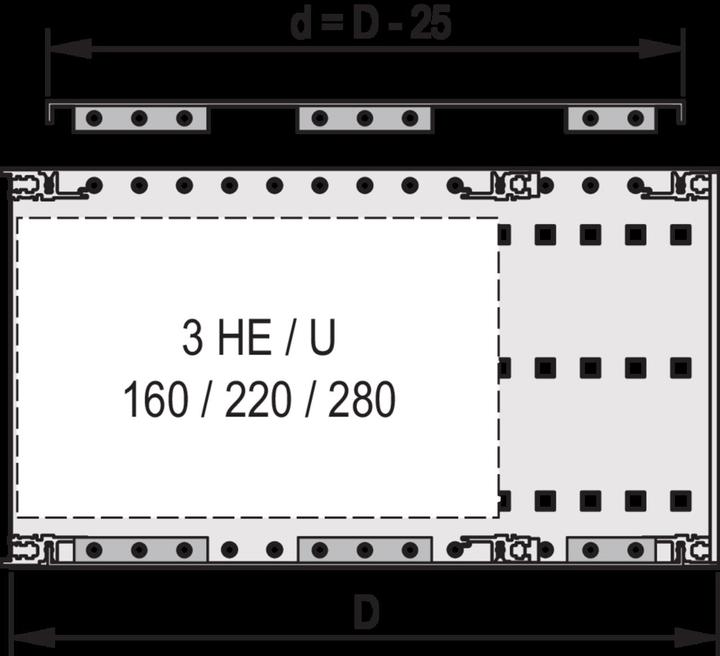 Immagine prodotto Schroff piastra di copertura da avvitare alla parete laterale - piastra di copertura emc 84te 355t 2st