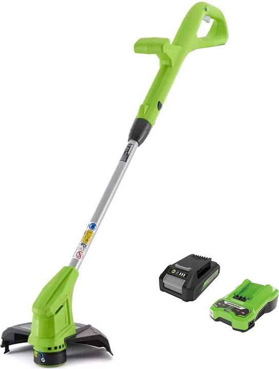 Actual product image Greenworks Cordless lawn trimmer 24V 25cm incl. battery 2Ah and charger