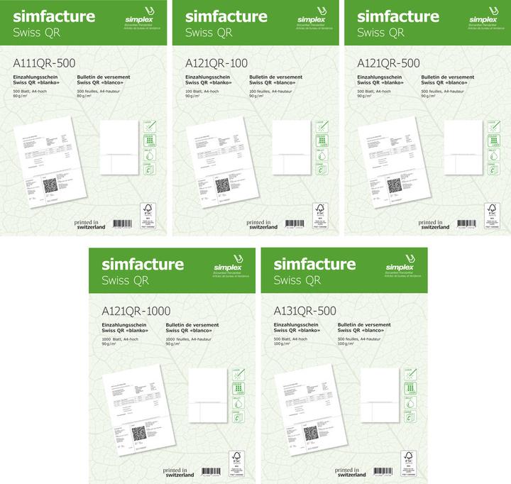 Actual product image Simplex Simfacture - Swiss QR (500 x)