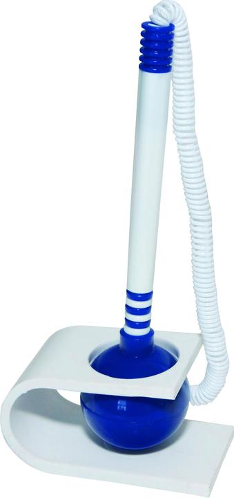 Image du produit Office Products Stylo à bille avec plume, position verticale, autocollant, bleu (Bleu)