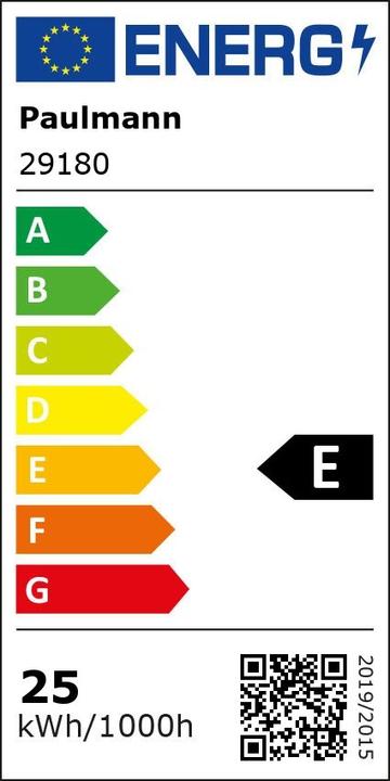 Energy Label Paulmann T8 tube EVG G13 (G13, 25 W, 3300 lm, 1 x, E)