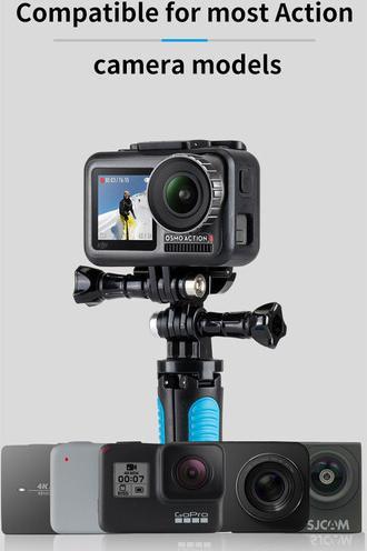 Actual product image Telesin Dual GoPro-Style 3-Prong Buckle Mount (Black) (Xiaomi yi, DJI Osmo Action)